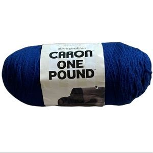 🌼Yarnspirations Caron One Pound Skein Yarn Midnight Blue One Size